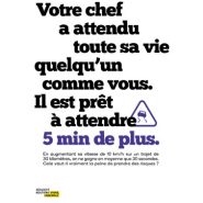 Sécurité routière affiche Prévention