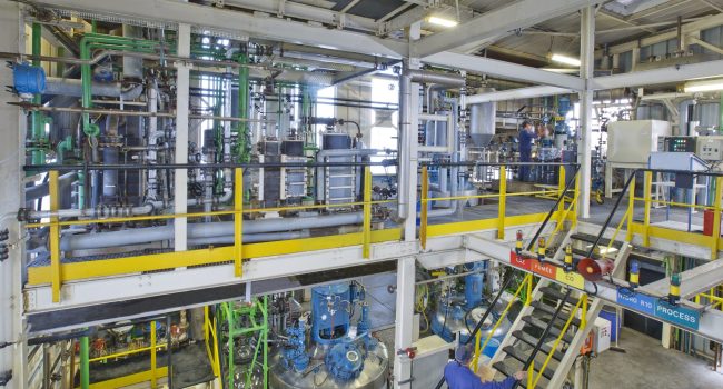 Locaux d'INTEROR, montrant la création chimique