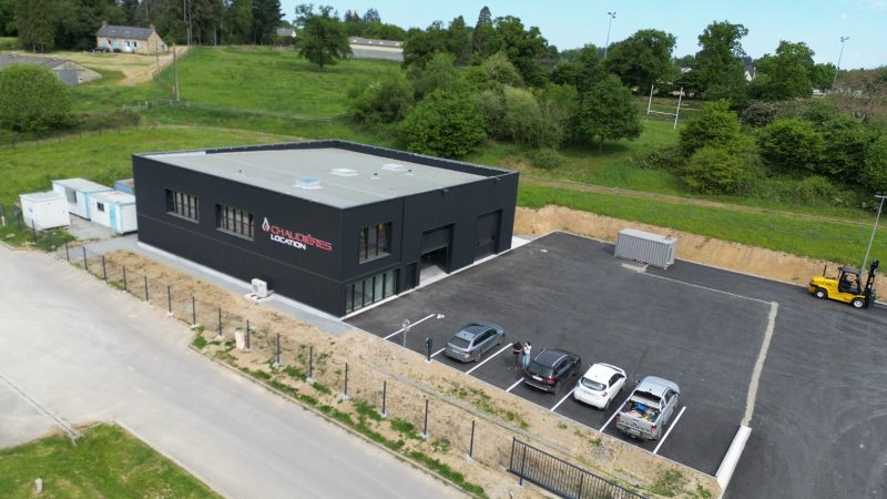 Bâtiment Chaudières Location Grand Ouest vue par drone